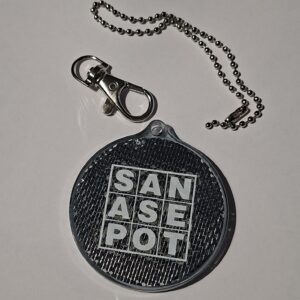 Sanaseppo-heijastin musta 1 kpl